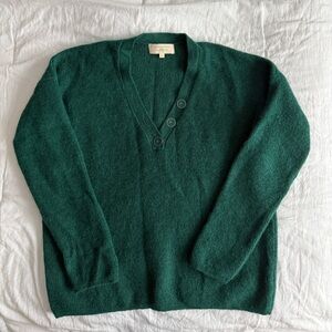 Sezane Green Sweater Size S